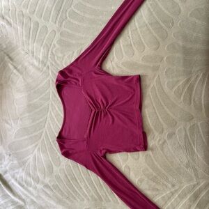 Women's Long Sleeve Top in Red